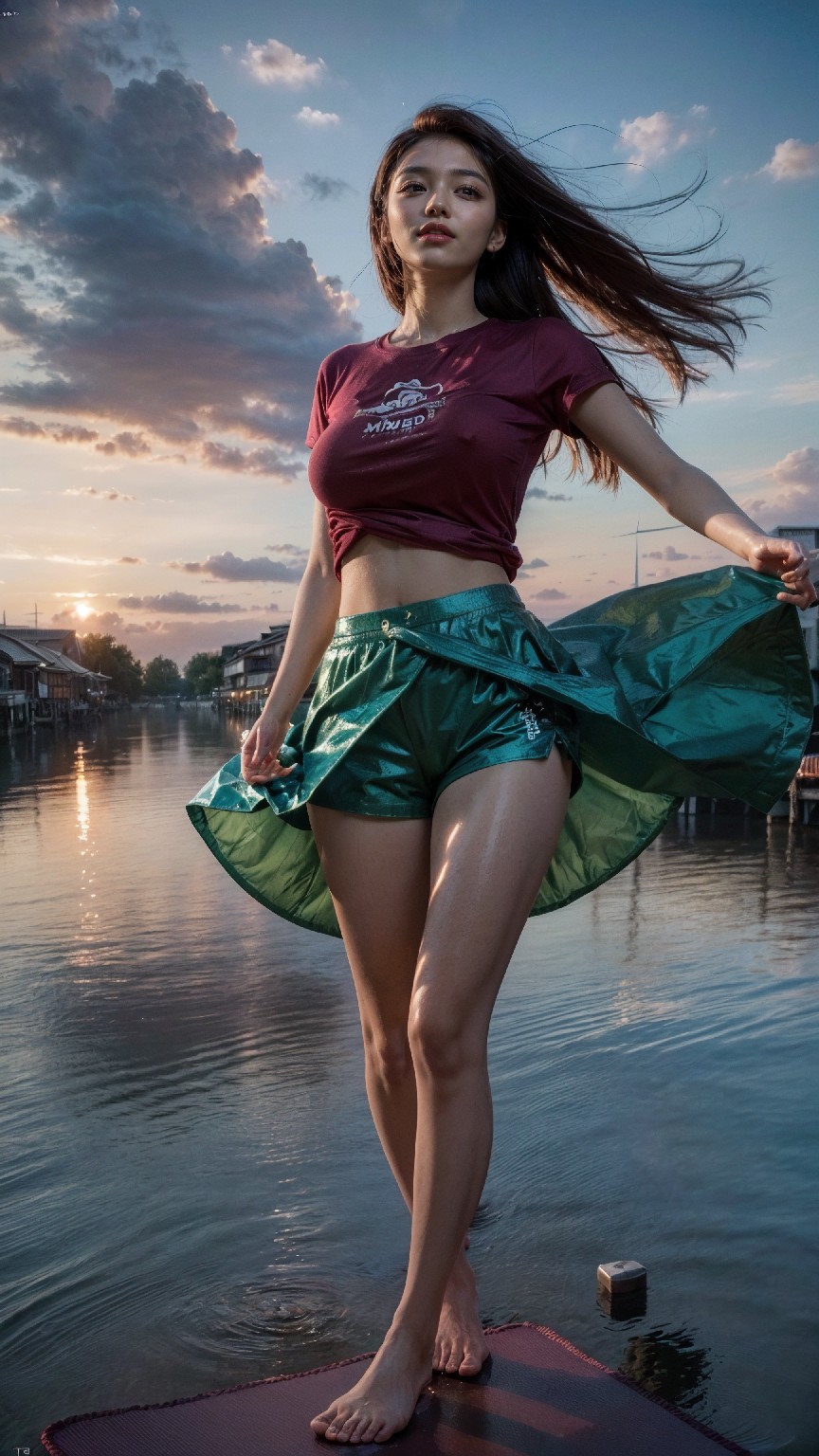 woman on the water