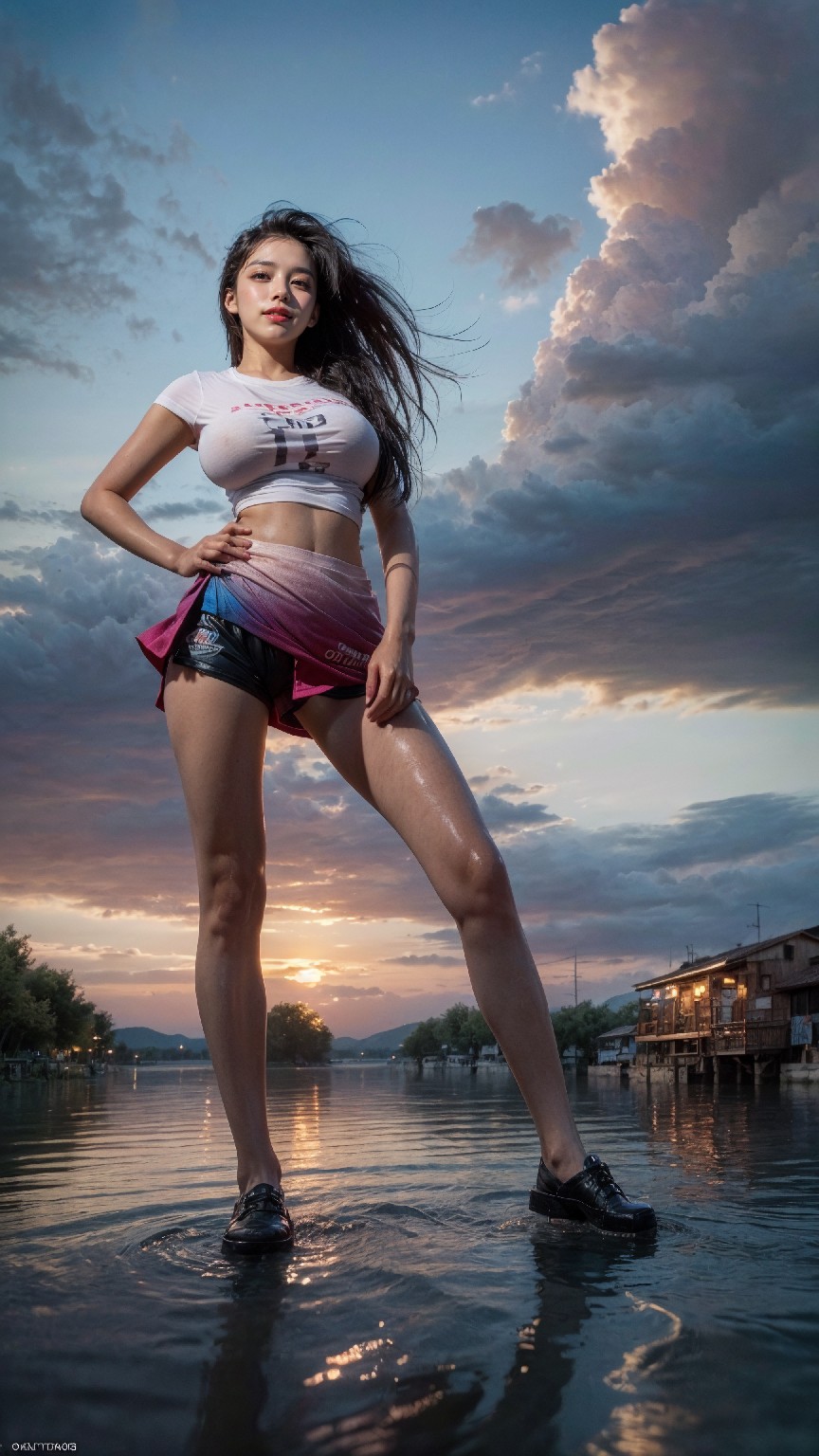 woman on the water