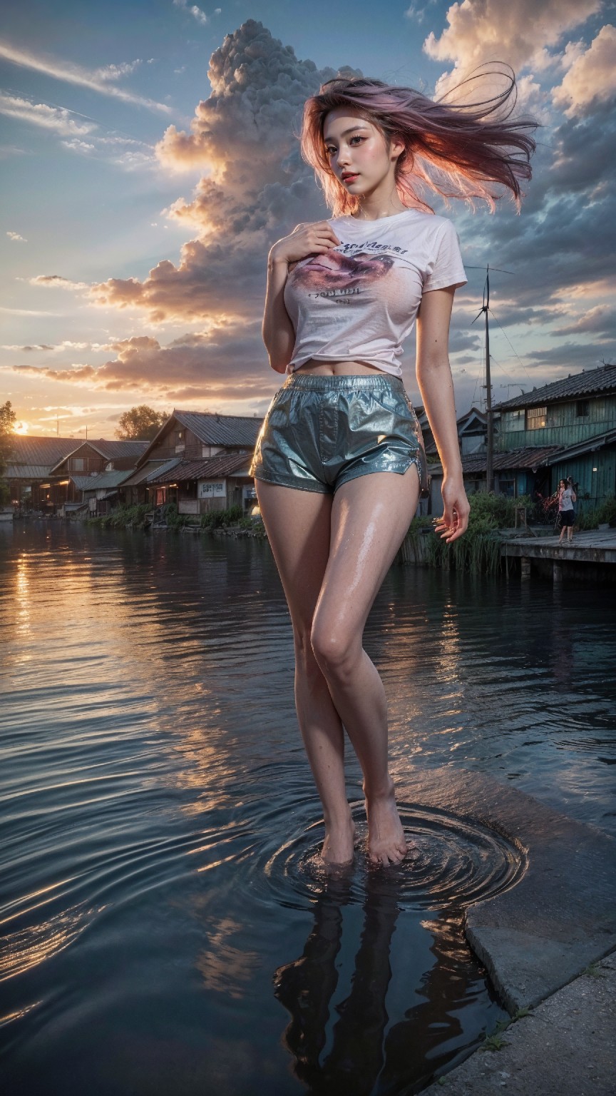 woman on the water