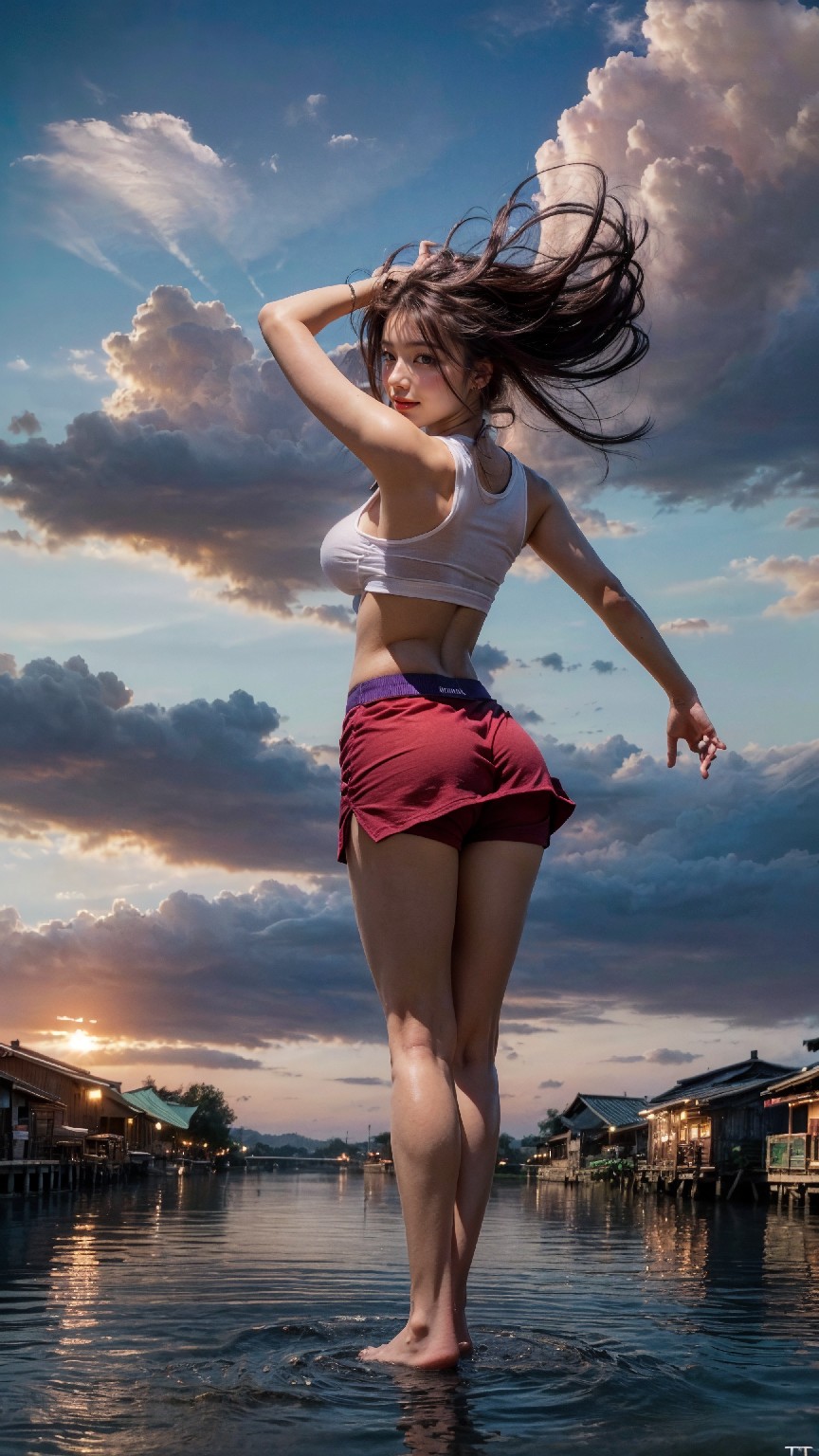 woman on the water