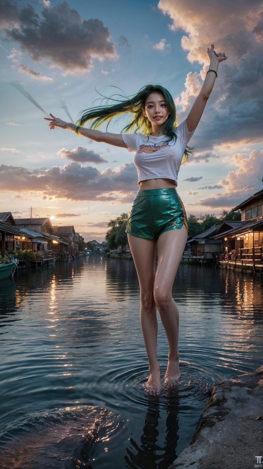 woman on the water
