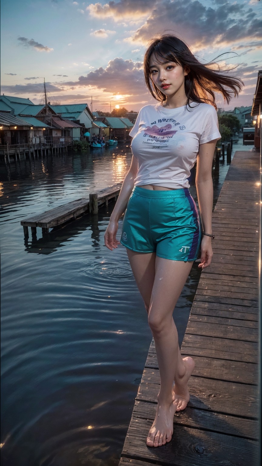 woman on the water