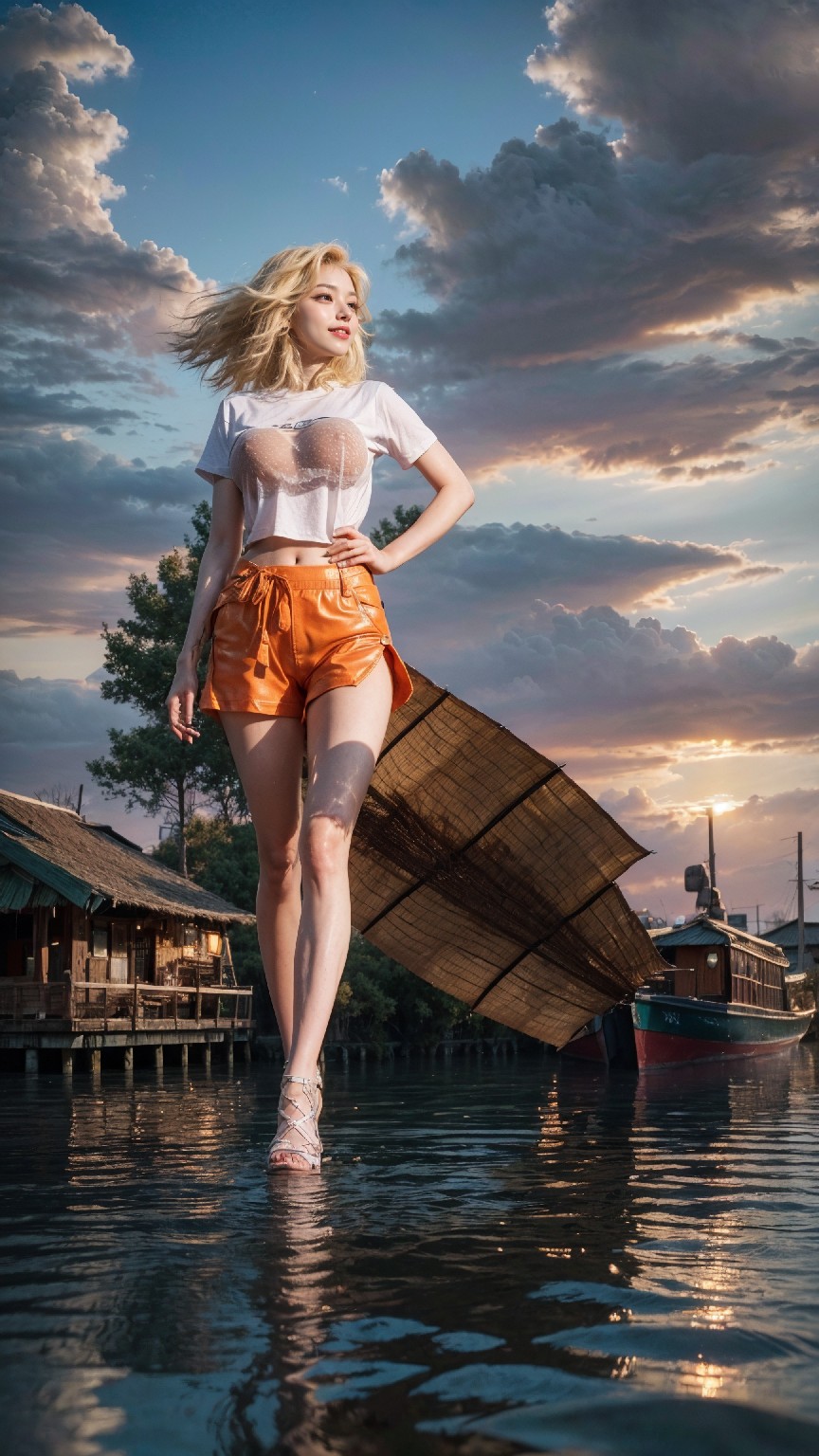 woman on the water