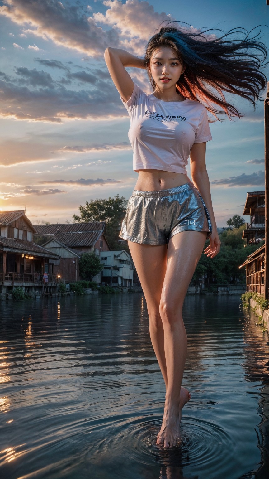 woman on the water