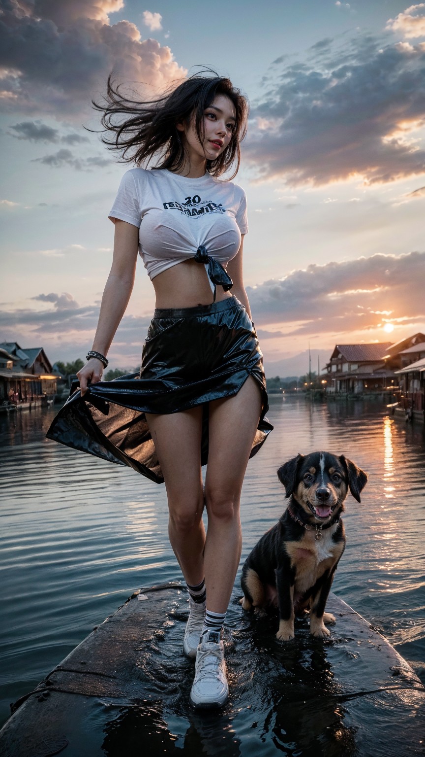 woman on the water