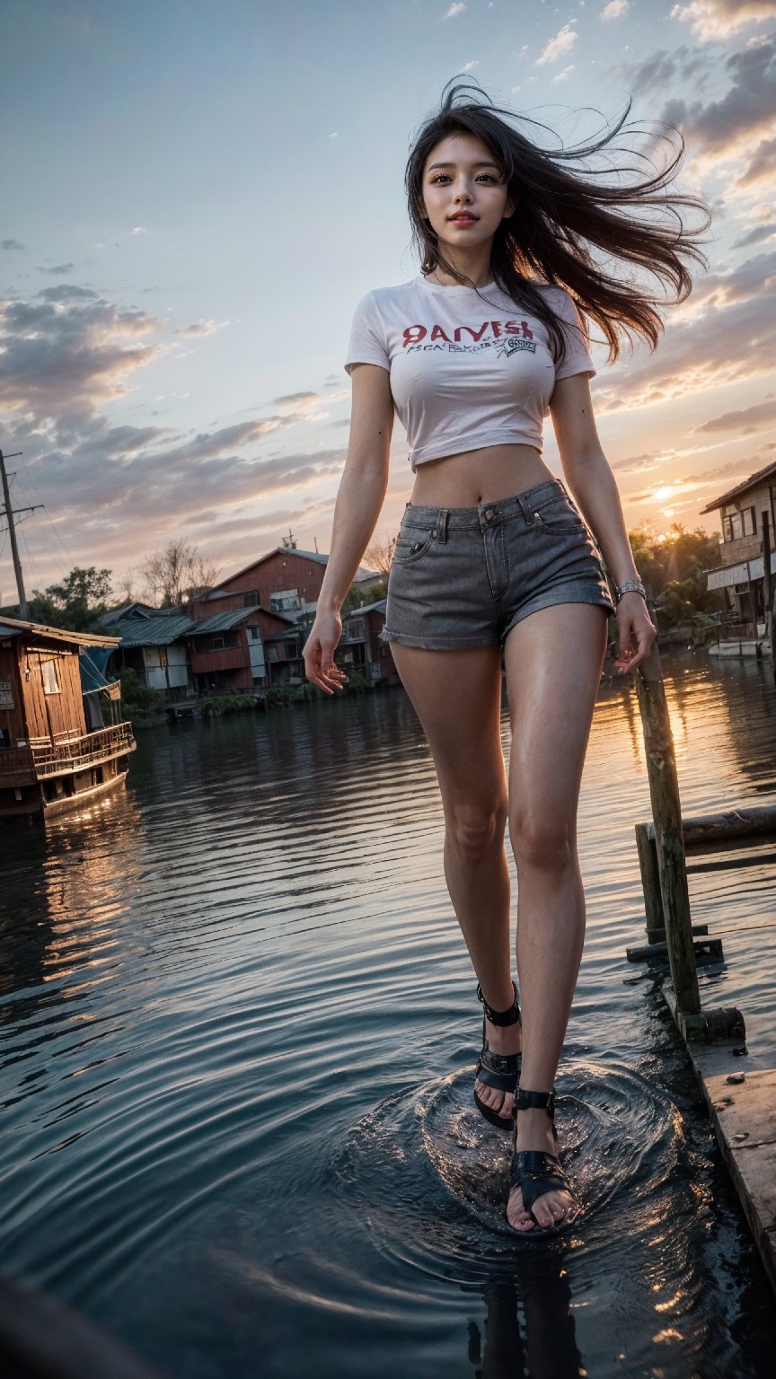 woman on the water