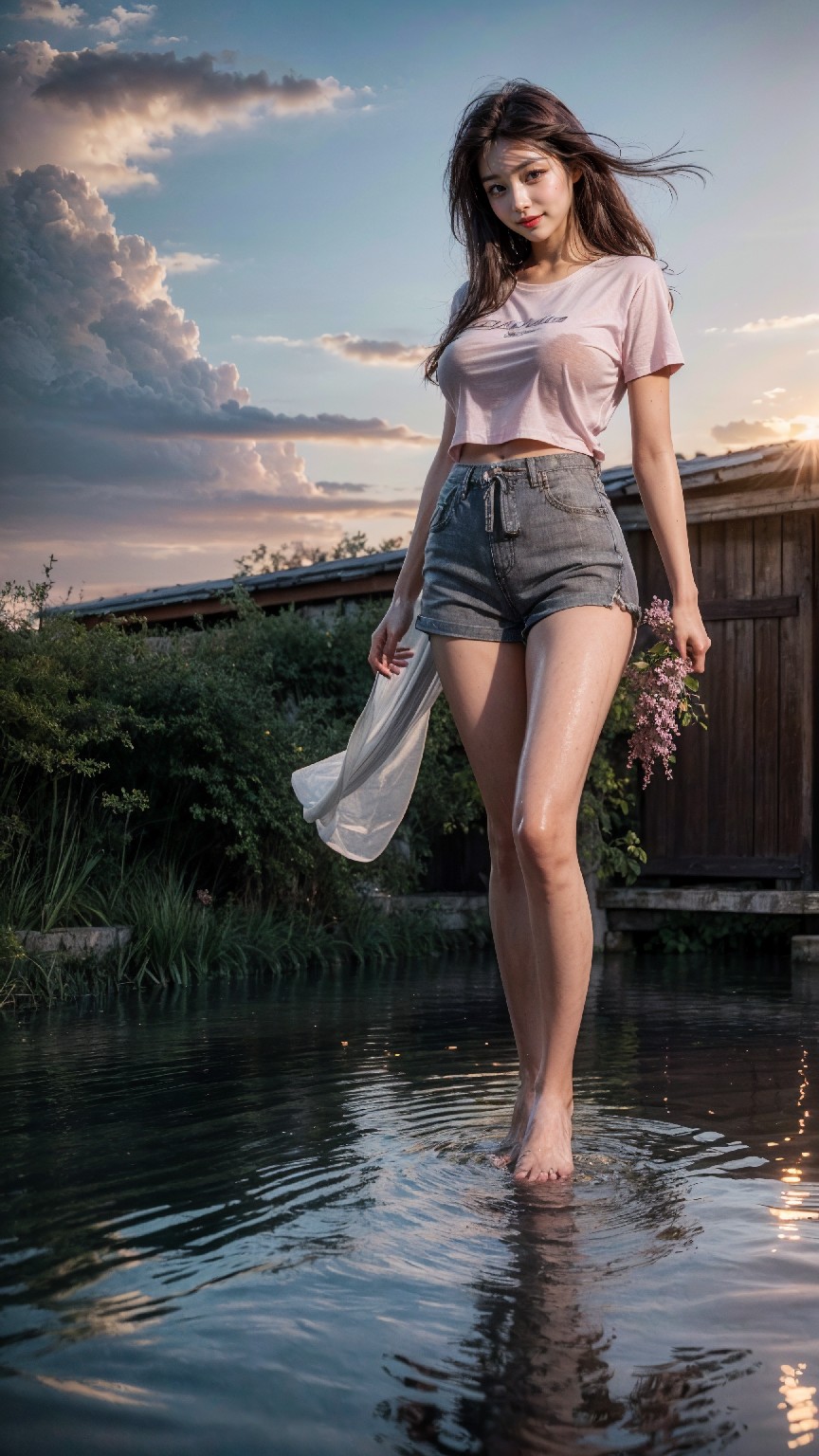 woman on the water