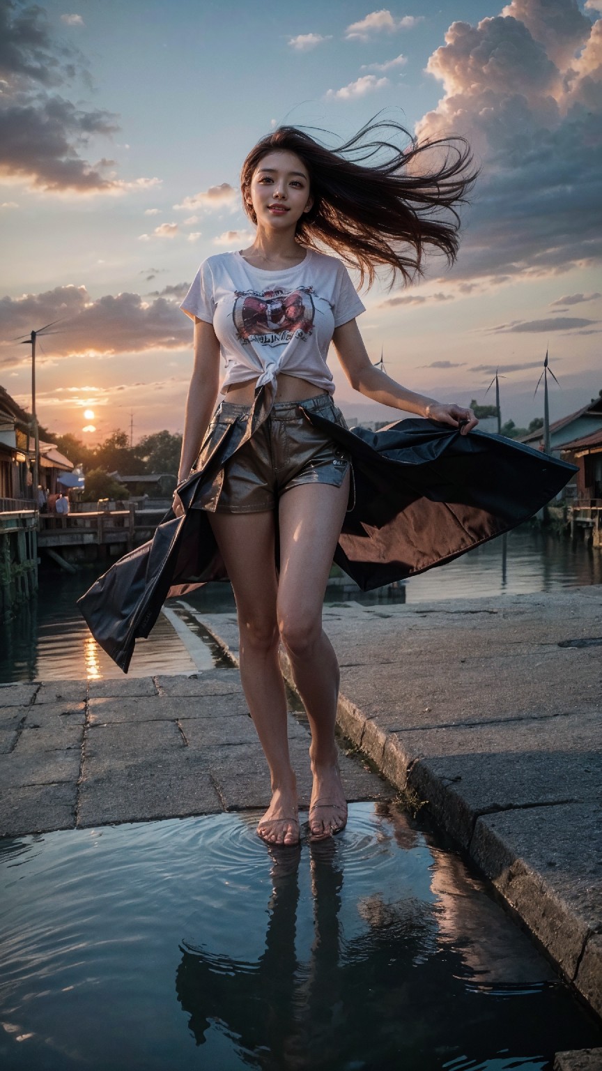 woman on the water