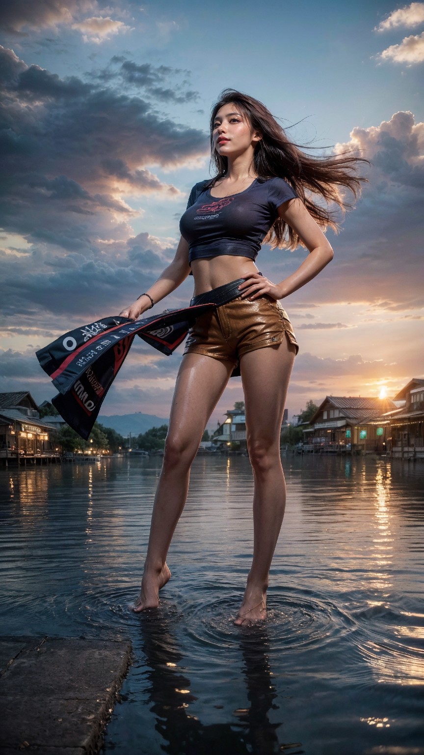 woman on the water