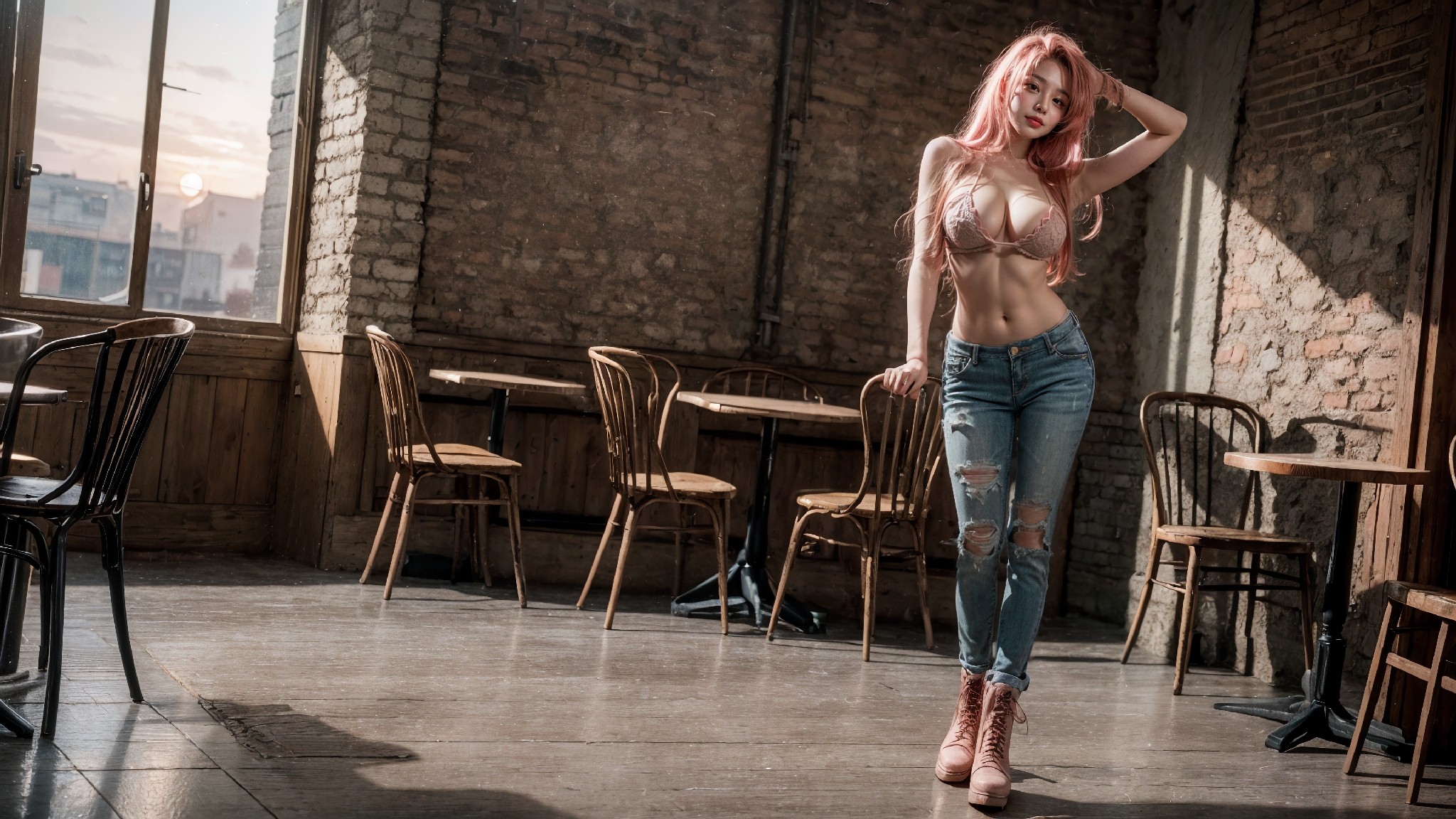 woman wearing jeans1