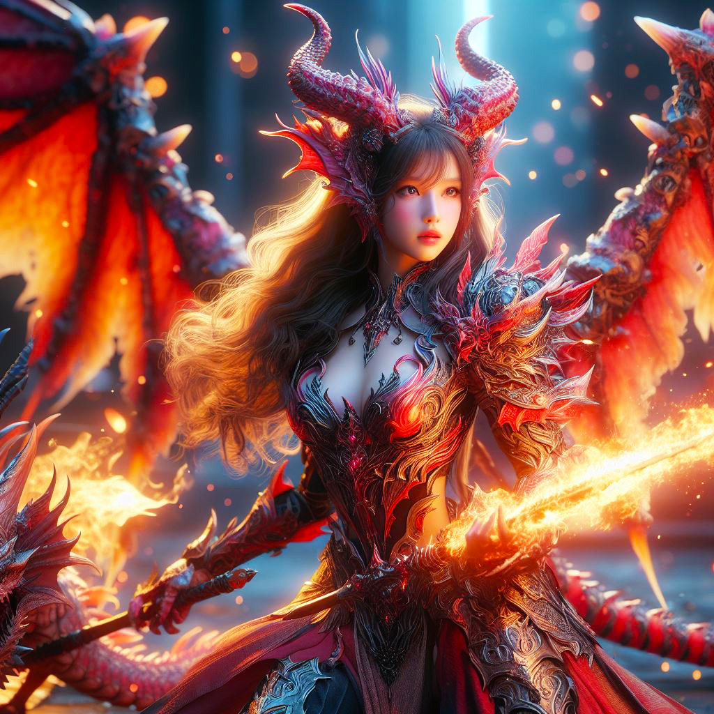 龍族化身成女戰士