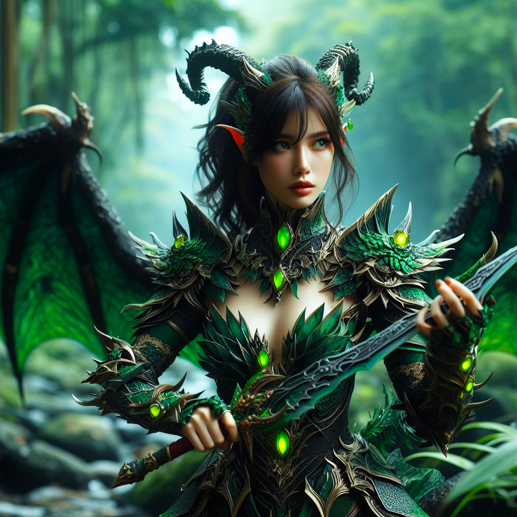 龍族化身成女戰士