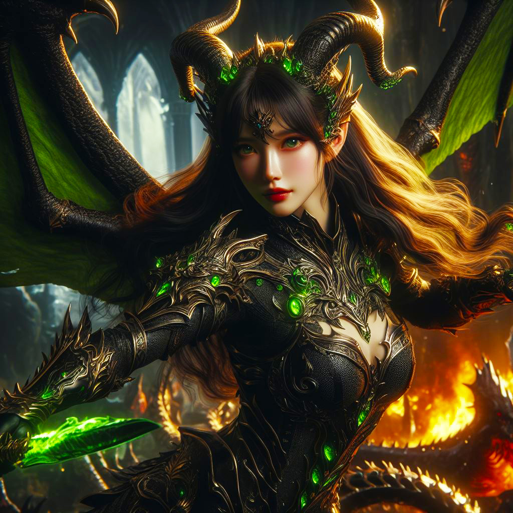 龍族化身成女戰士