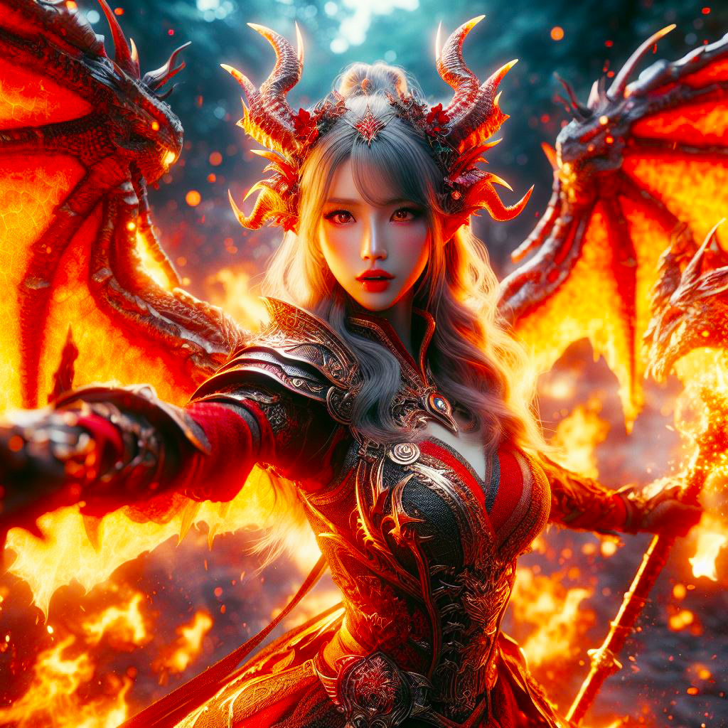 龍族化身成女戰士