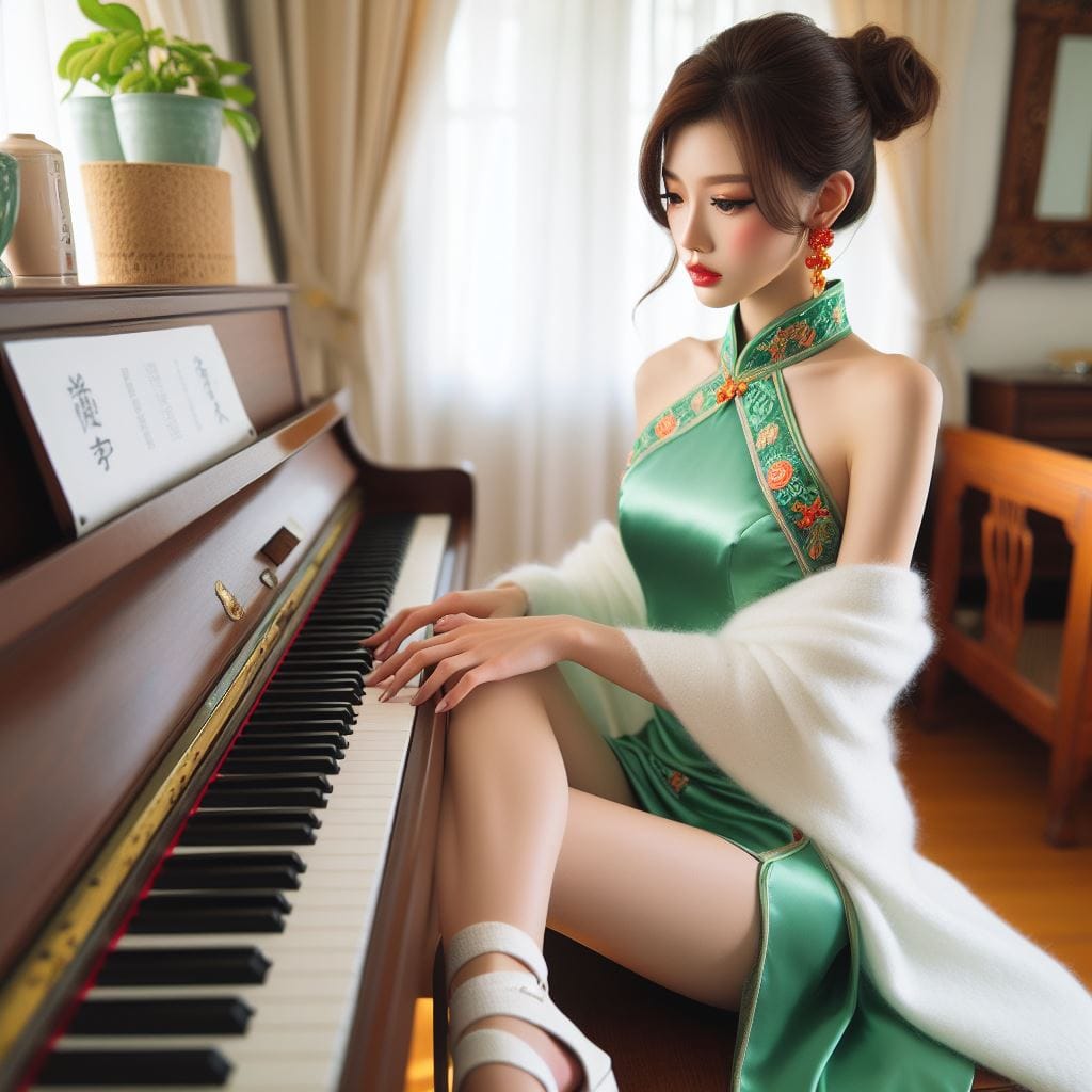 鋼琴老師美到我無法專心