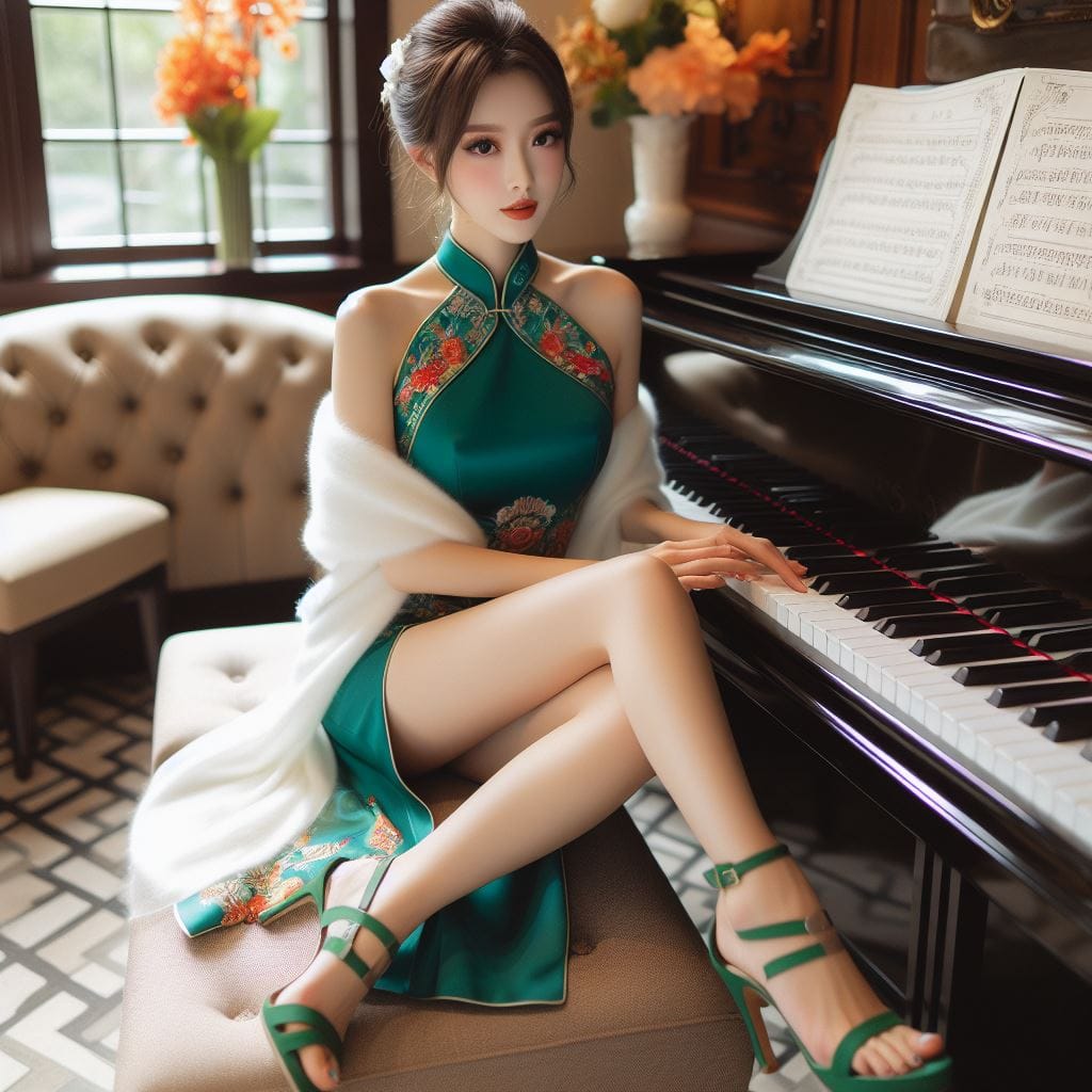 鋼琴老師美到我無法專心