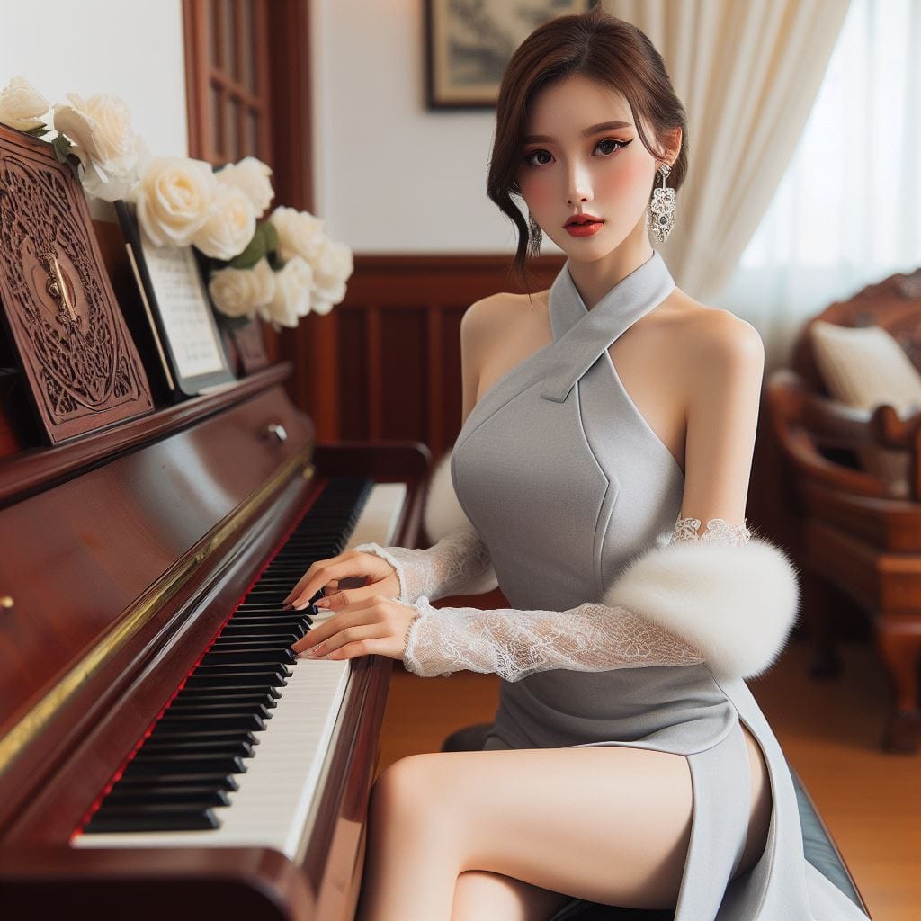 鋼琴老師美到我無法專心