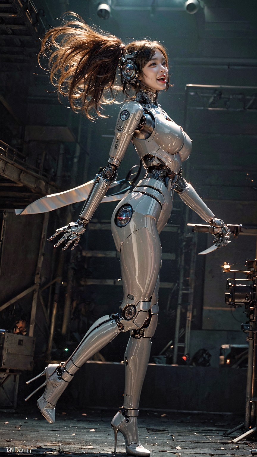 Android robot at concert hall2