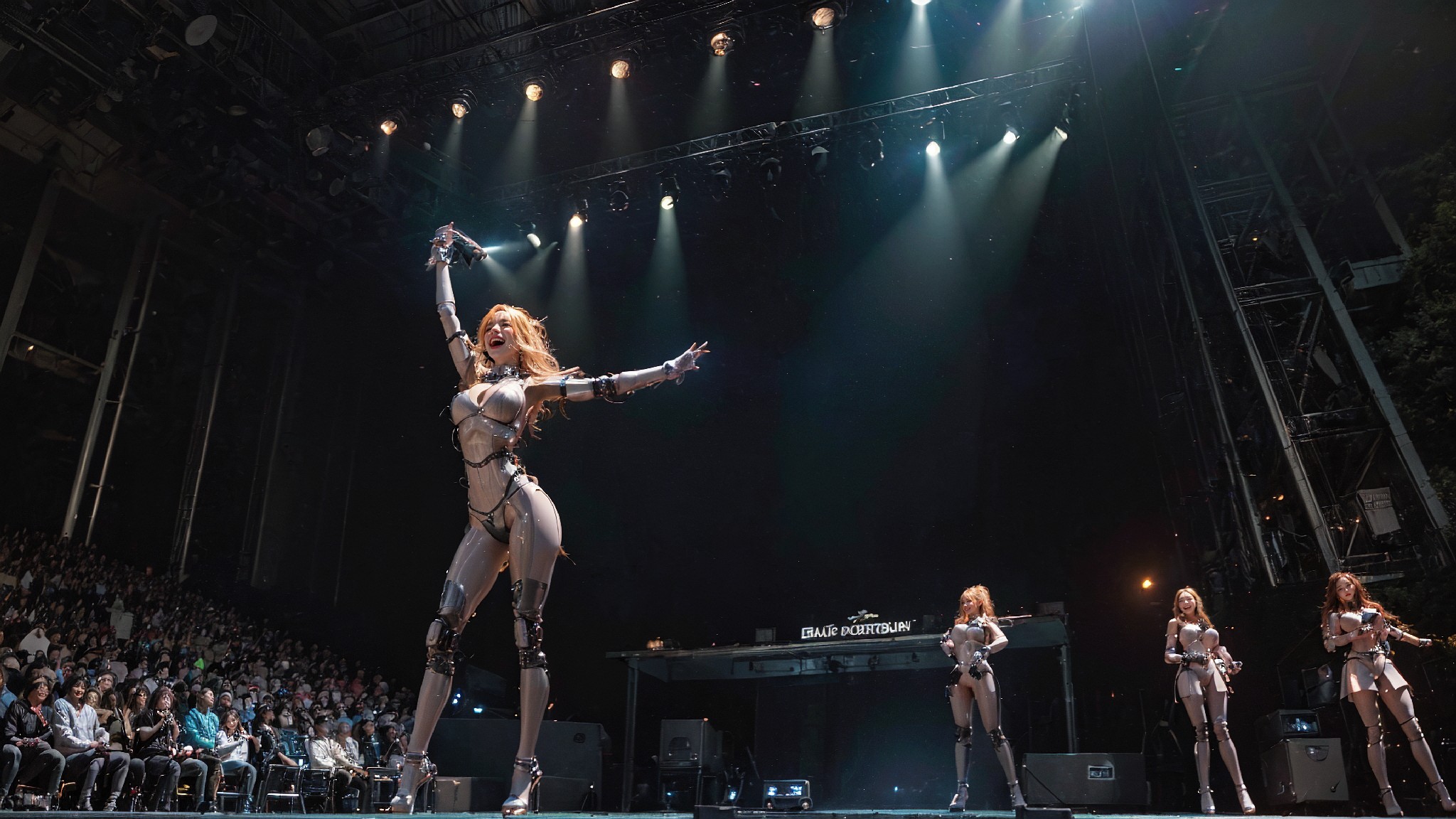 Android robot at concert hall2