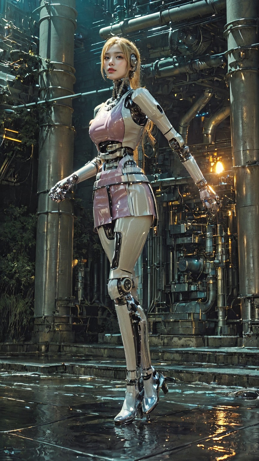 Android robot at hydroelectric power plant1