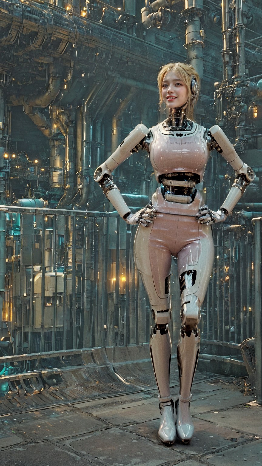 Android robot at hydroelectric power plant1