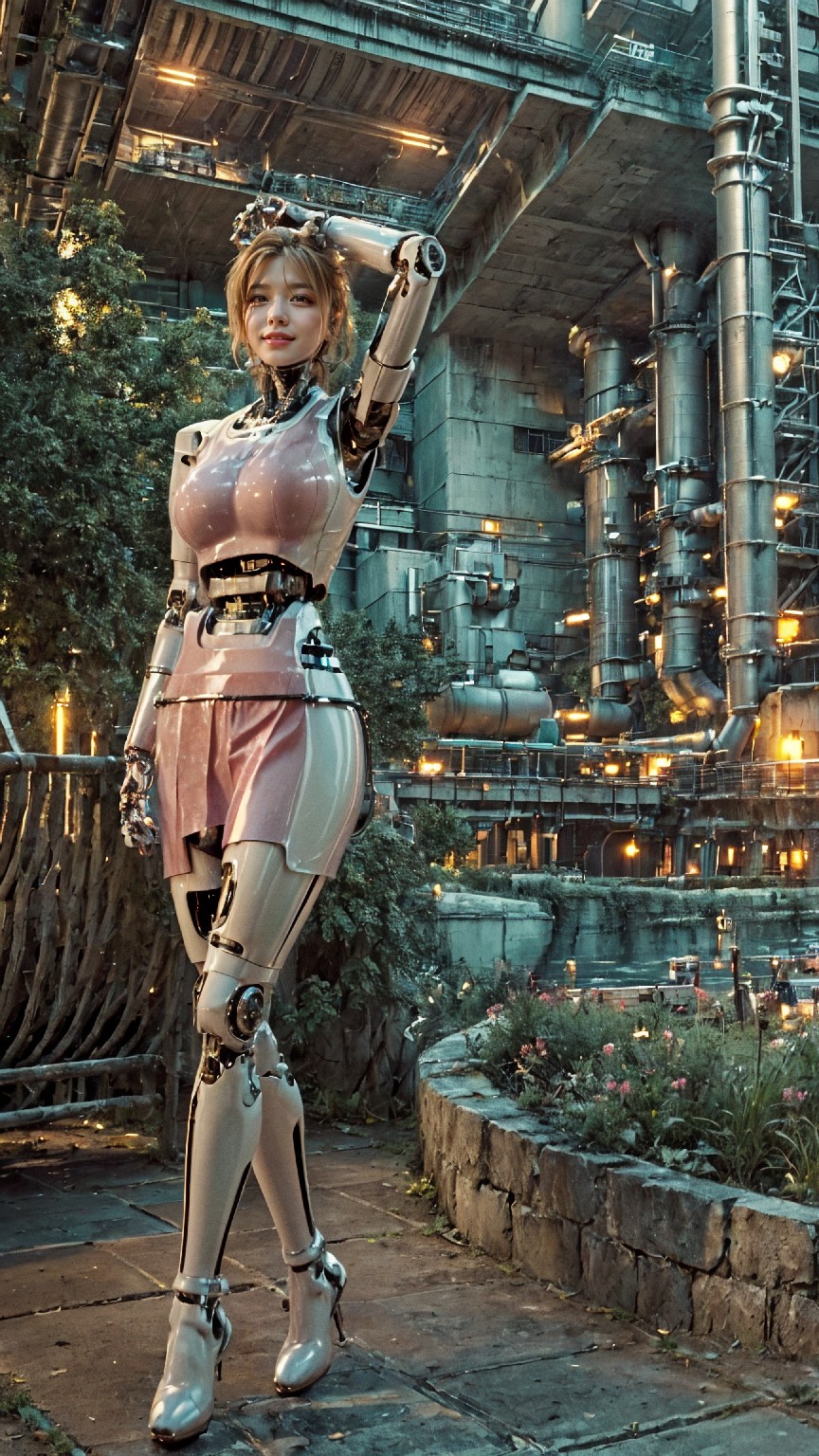 Android robot at hydroelectric power plant1