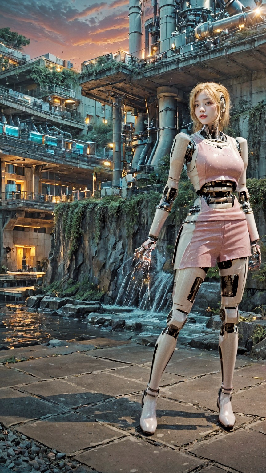 Android robot at hydroelectric power plant1