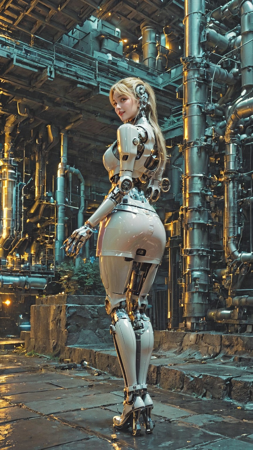 Android robot at hydroelectric power plant1