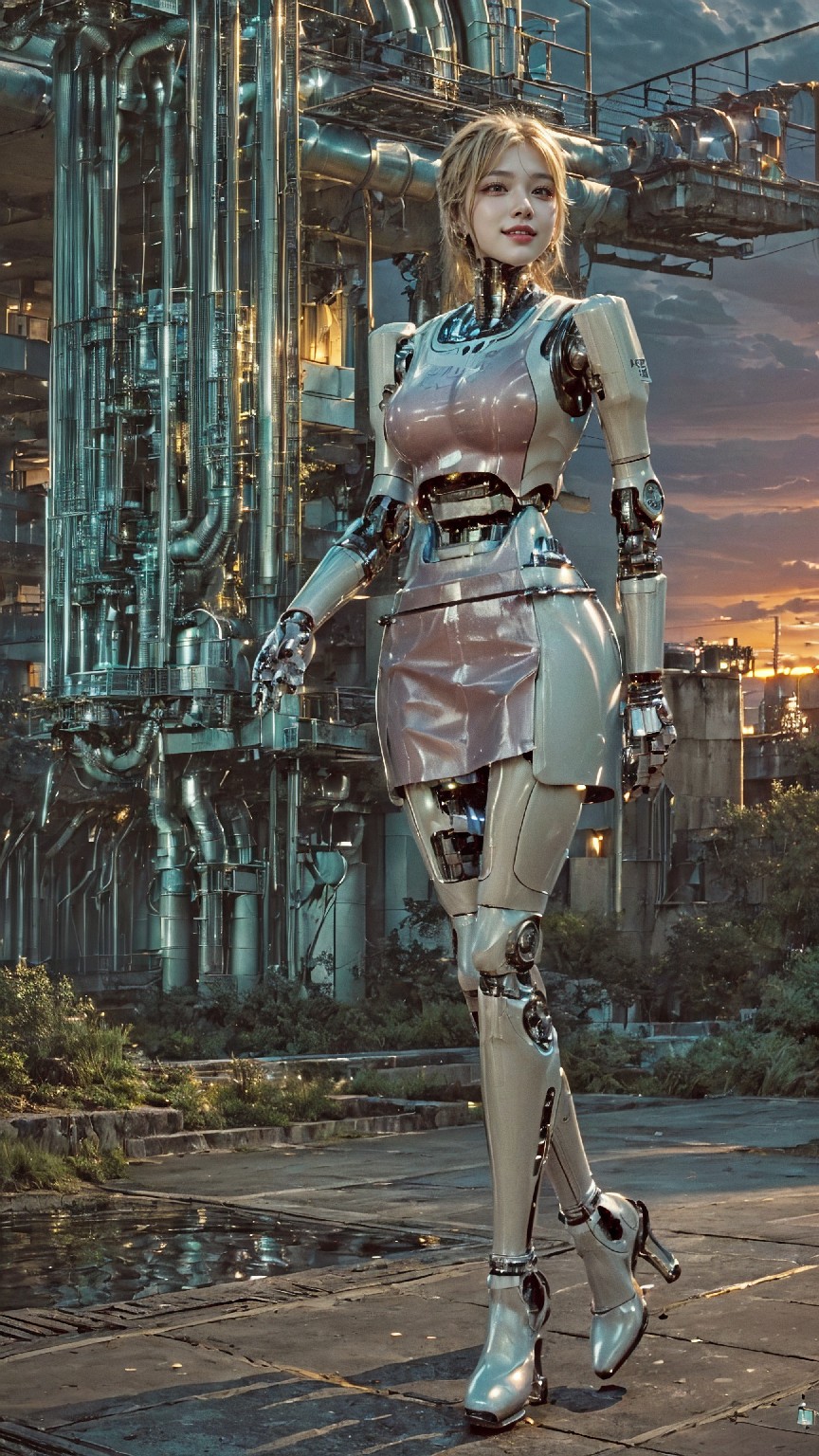 Android robot at hydroelectric power plant1