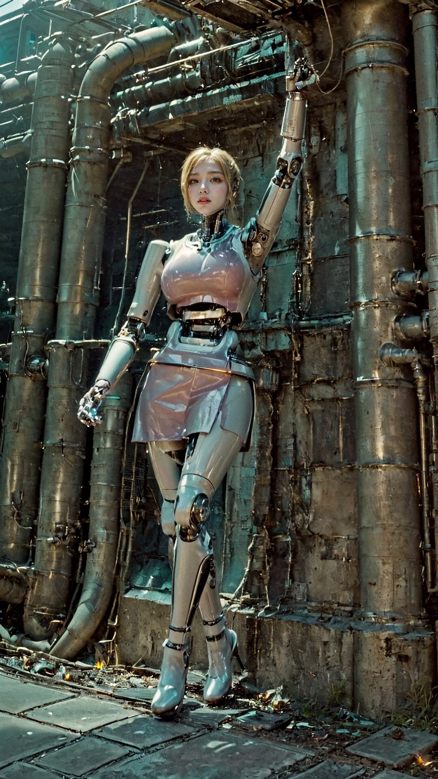 Android robot at hydroelectric power plant1