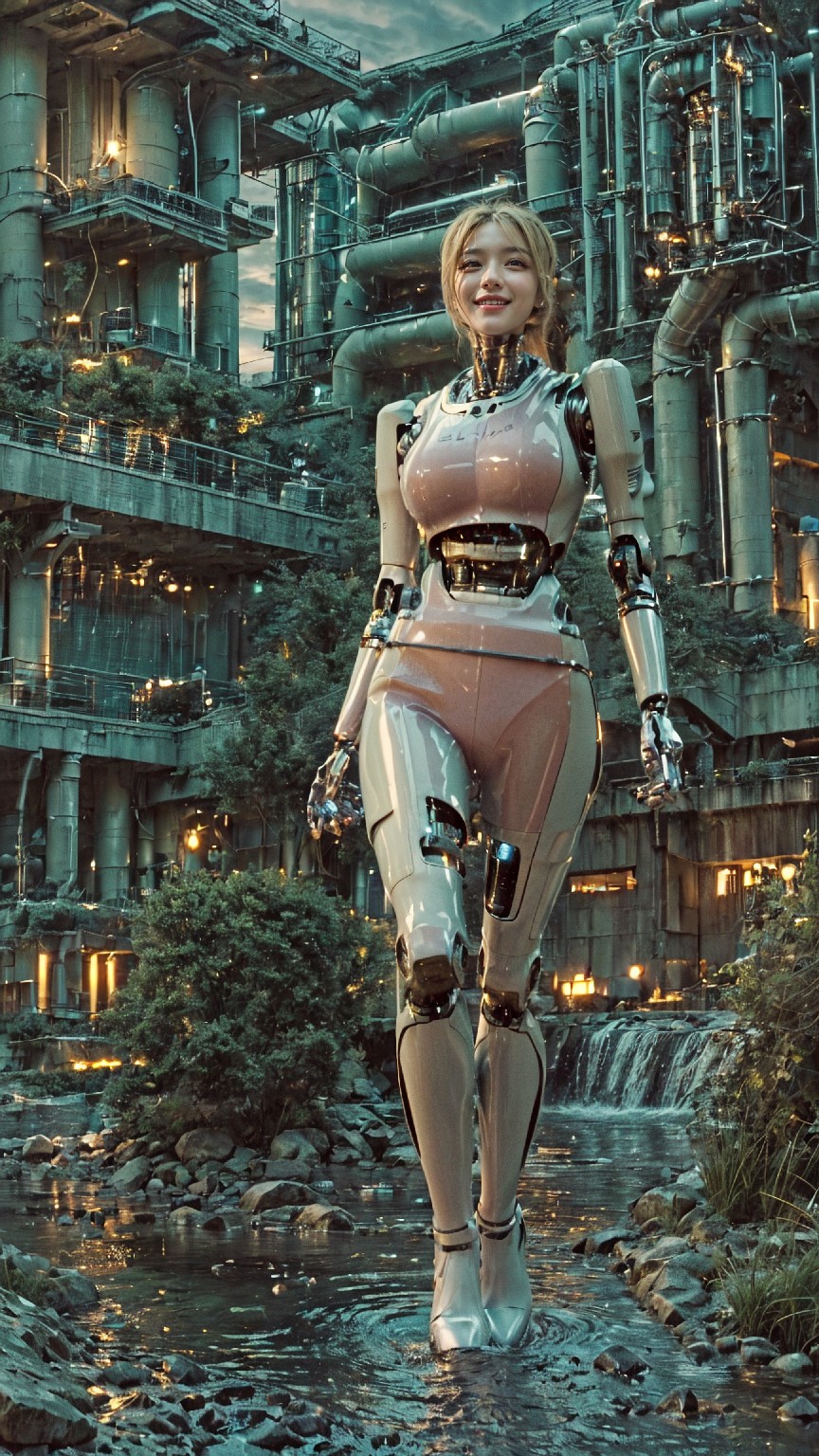 Android robot at hydroelectric power plant1