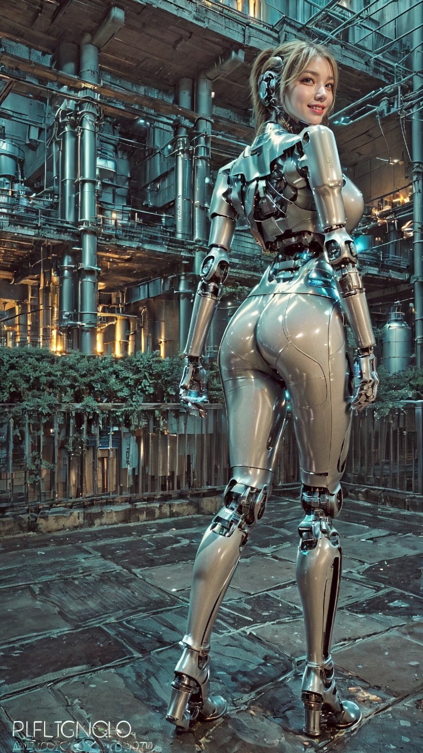Android robot at hydroelectric power plant1