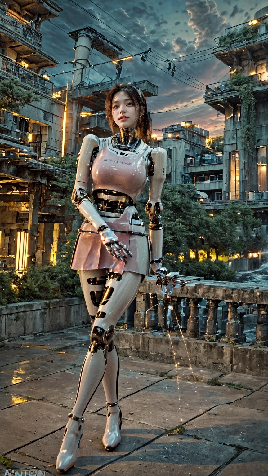 Android robot at hydroelectric power plant1