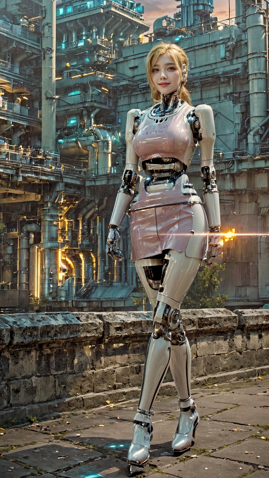 Android robot at hydroelectric power plant1