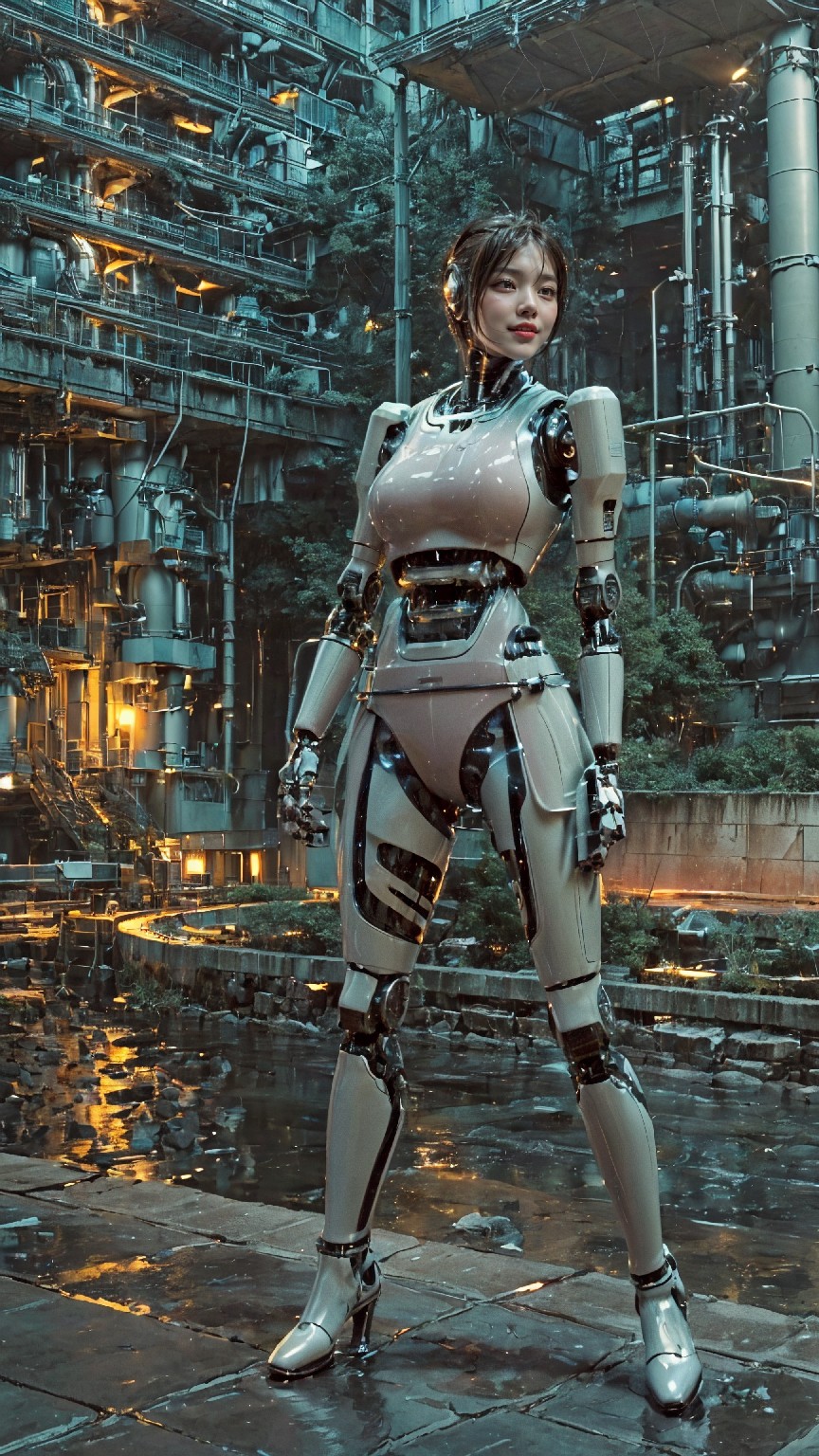 Android robot at hydroelectric power plant1