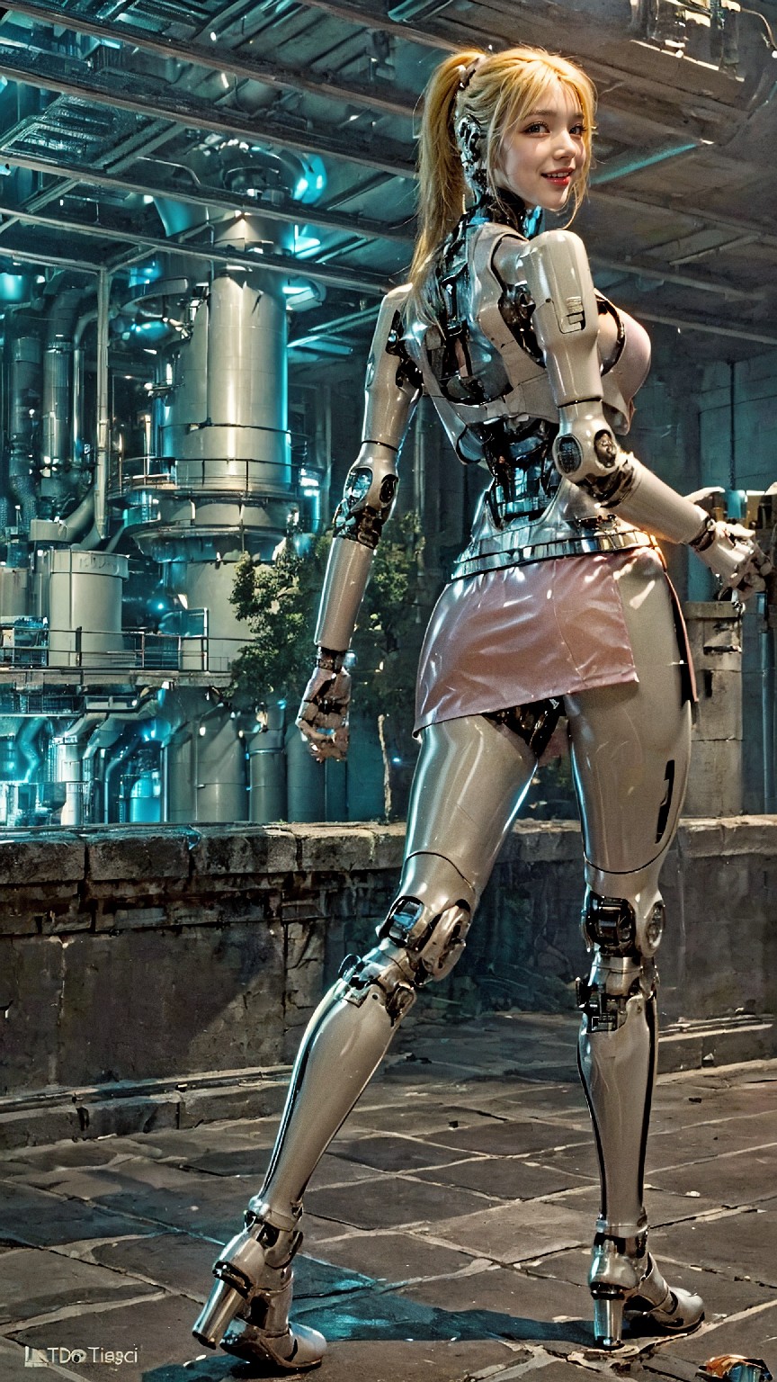 Android robot at hydroelectric power plant1