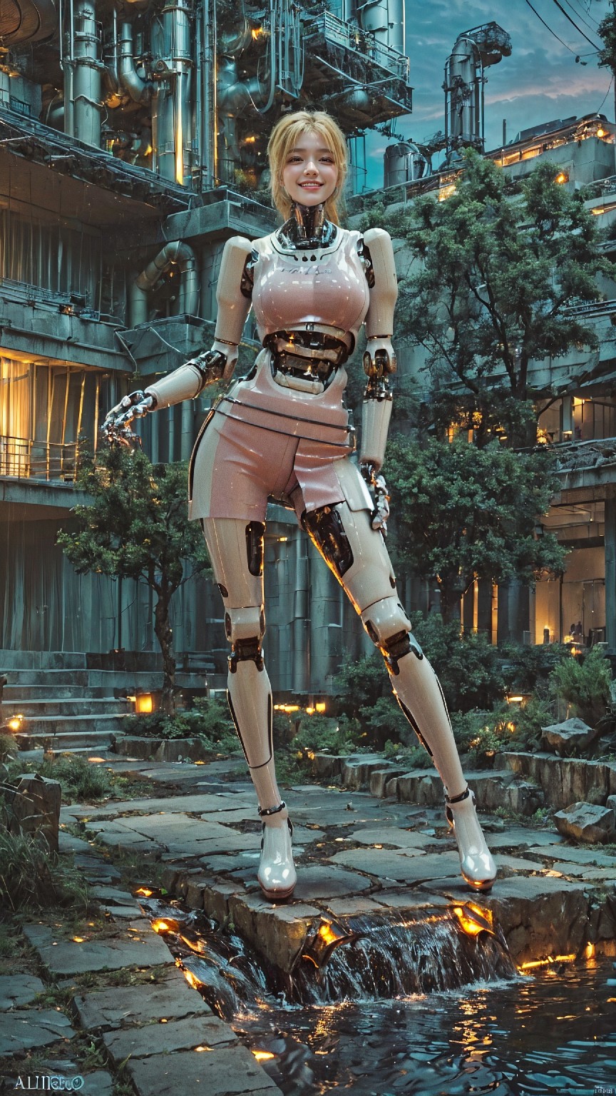 Android robot at hydroelectric power plant1