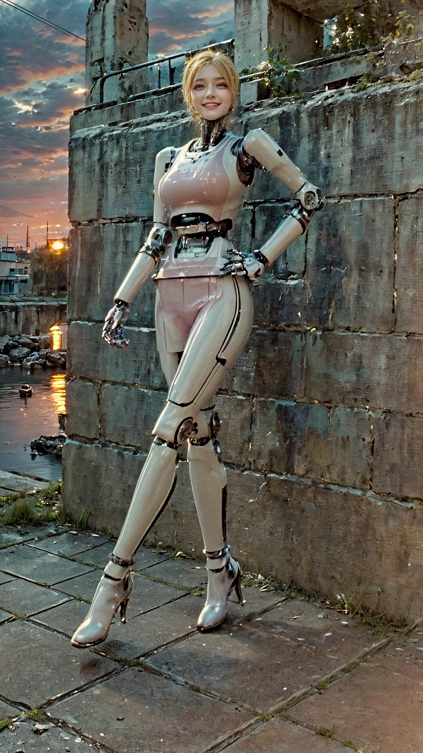 Android robot at hydroelectric power plant1