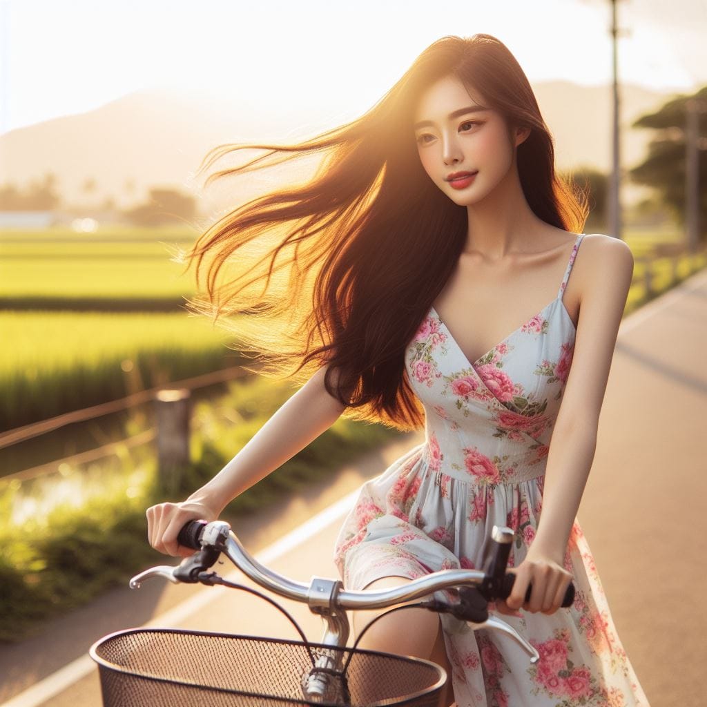 It was fun to ride my bike around the countryside early in the morning.