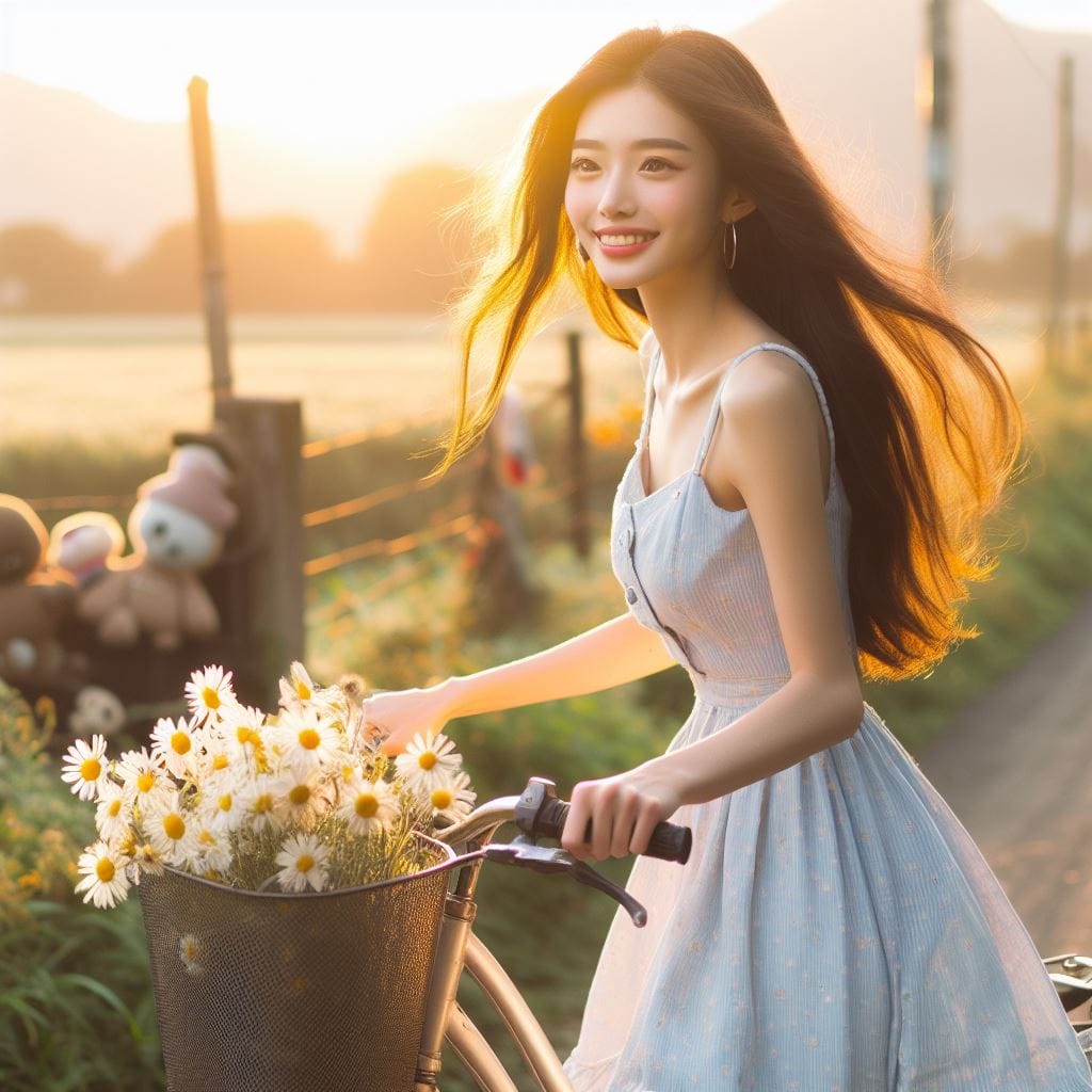 It was fun to ride my bike around the countryside early in the morning.