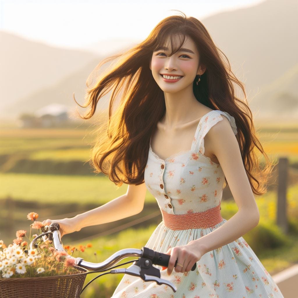 It was fun to ride my bike around the countryside early in the morning.