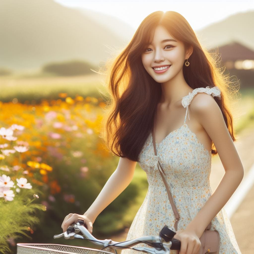 It was fun to ride my bike around the countryside early in the morning.