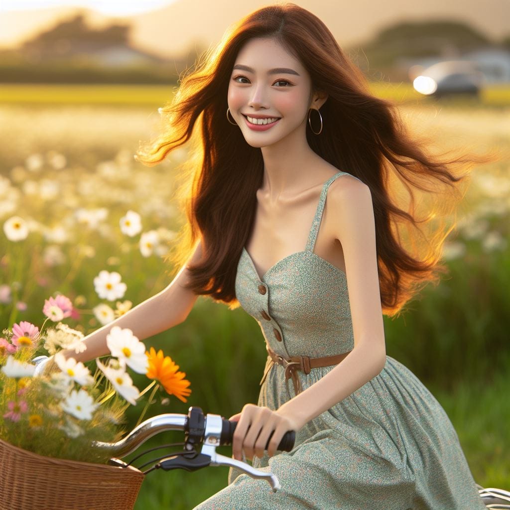 It was fun to ride my bike around the countryside early in the morning.