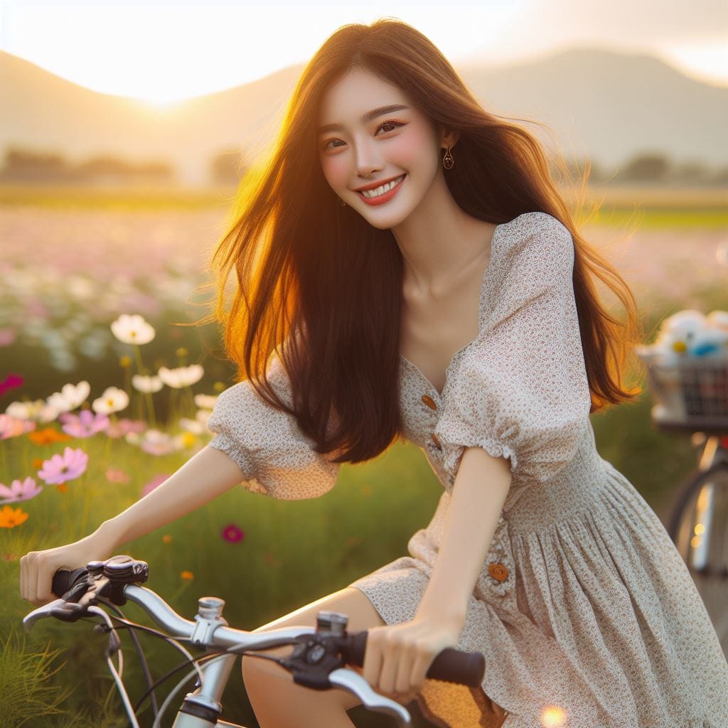 It was fun to ride my bike around the countryside early in the morning.