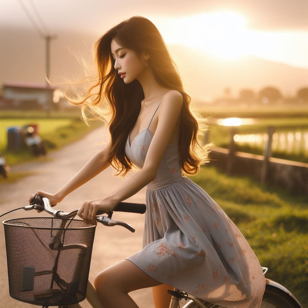 It was fun to ride my bike around the countryside early in the morning.