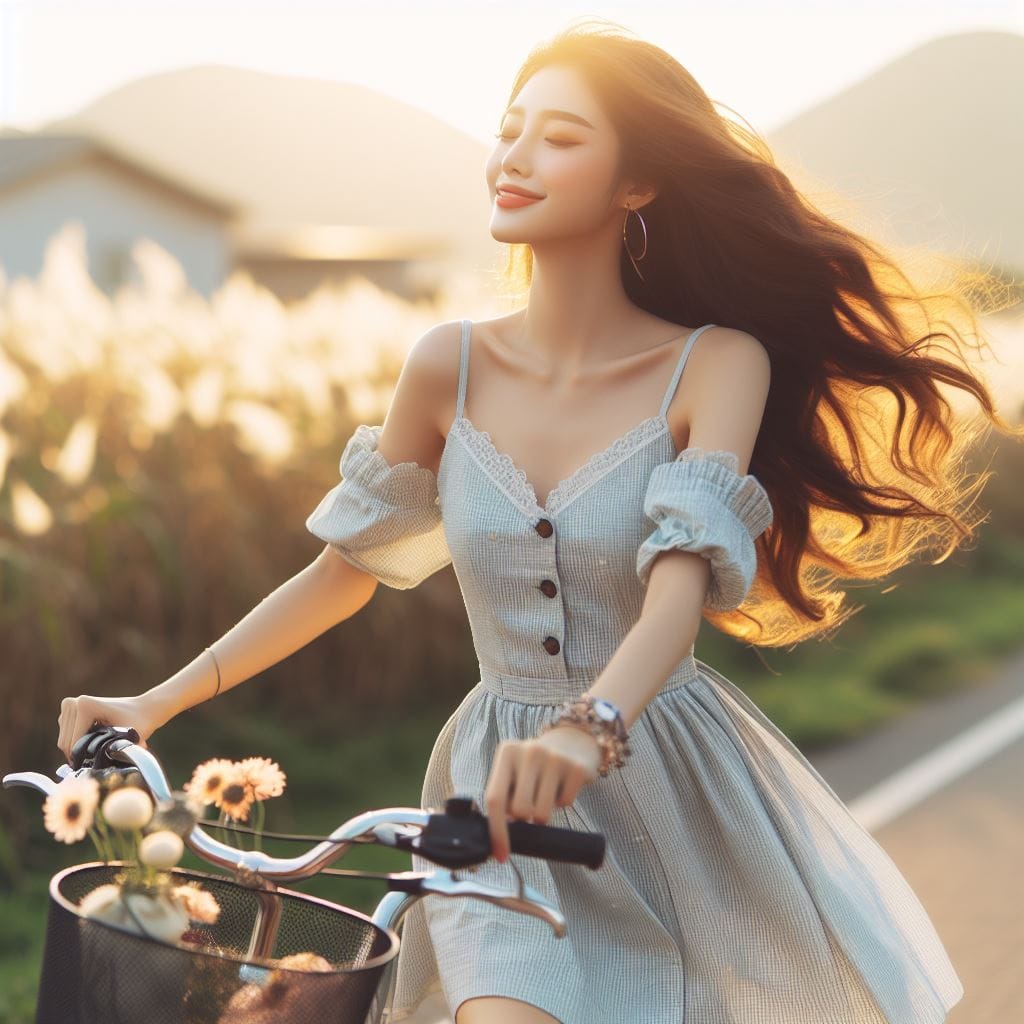It was fun to ride my bike around the countryside early in the morning.