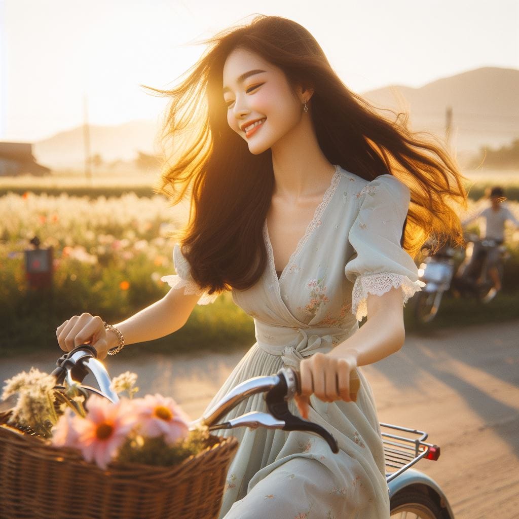 It was fun to ride my bike around the countryside early in the morning.