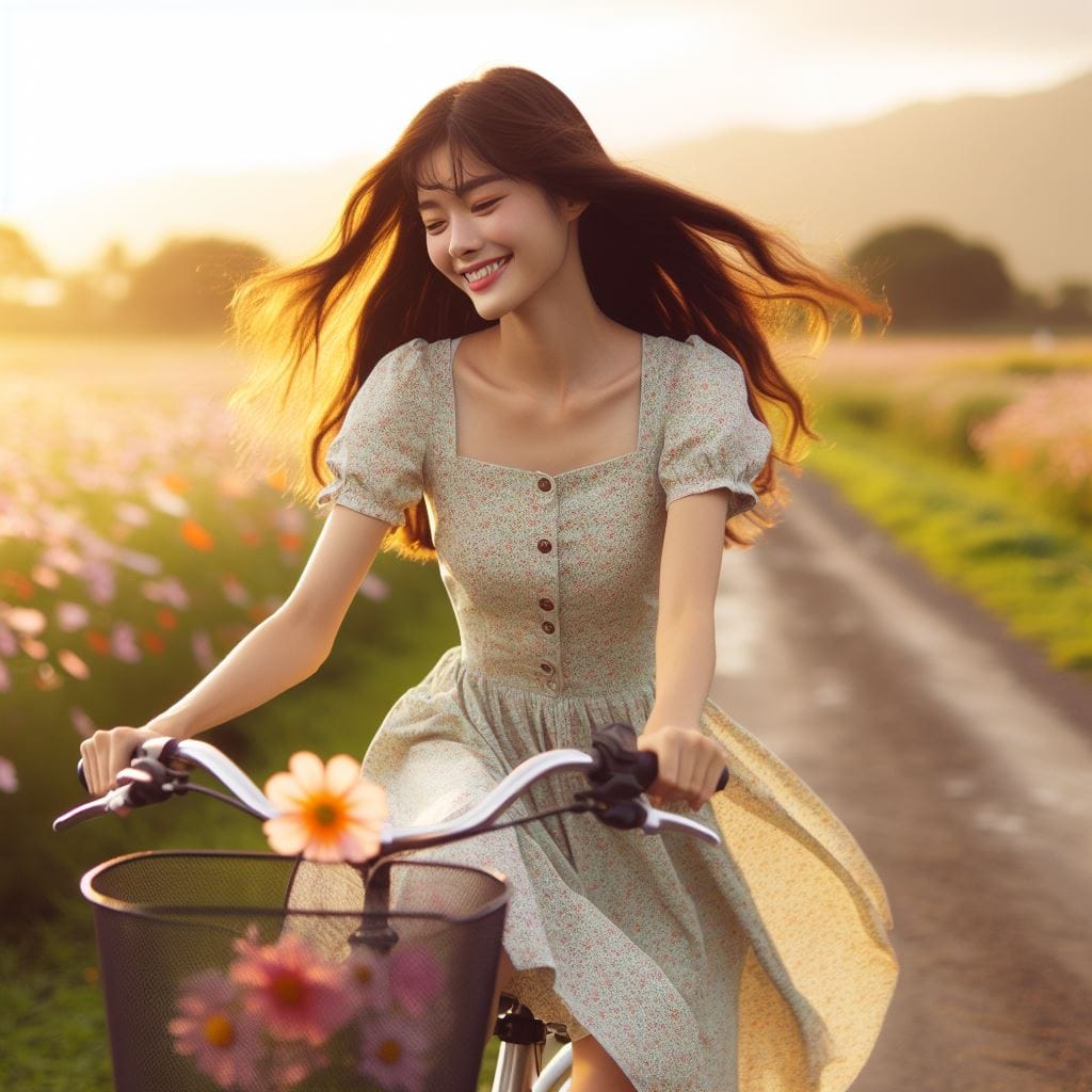 It was fun to ride my bike around the countryside early in the morning.