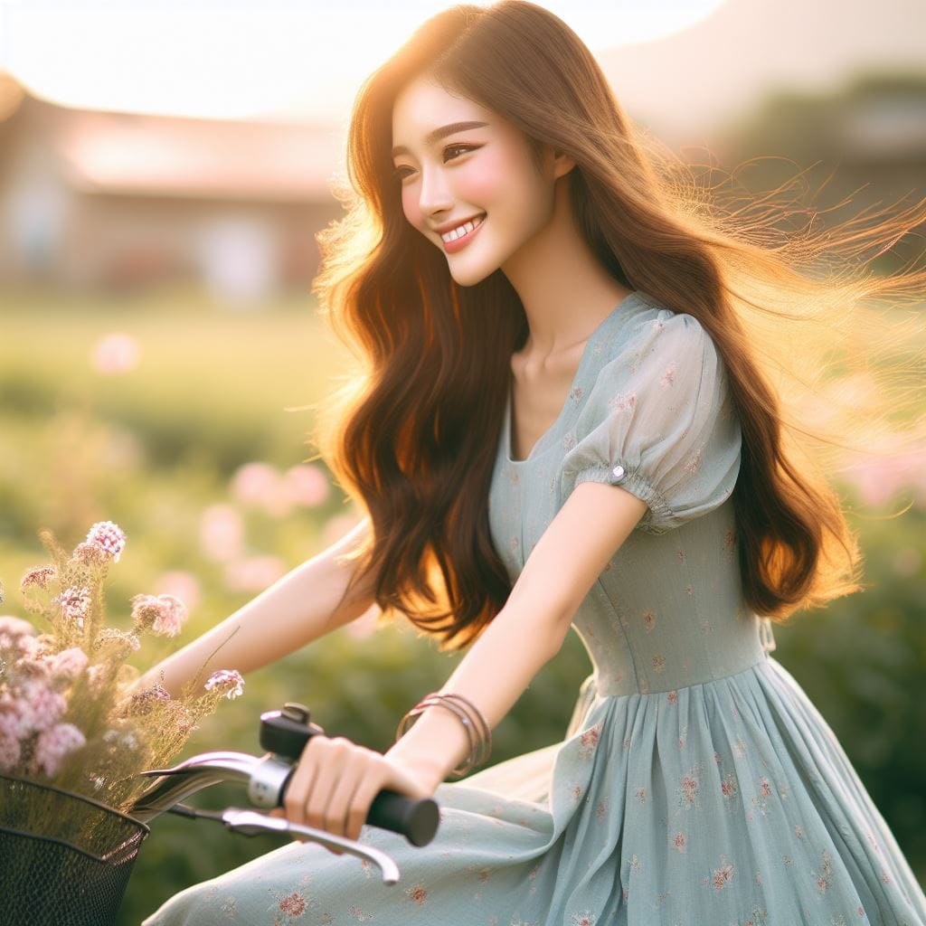 It was fun to ride my bike around the countryside early in the morning.