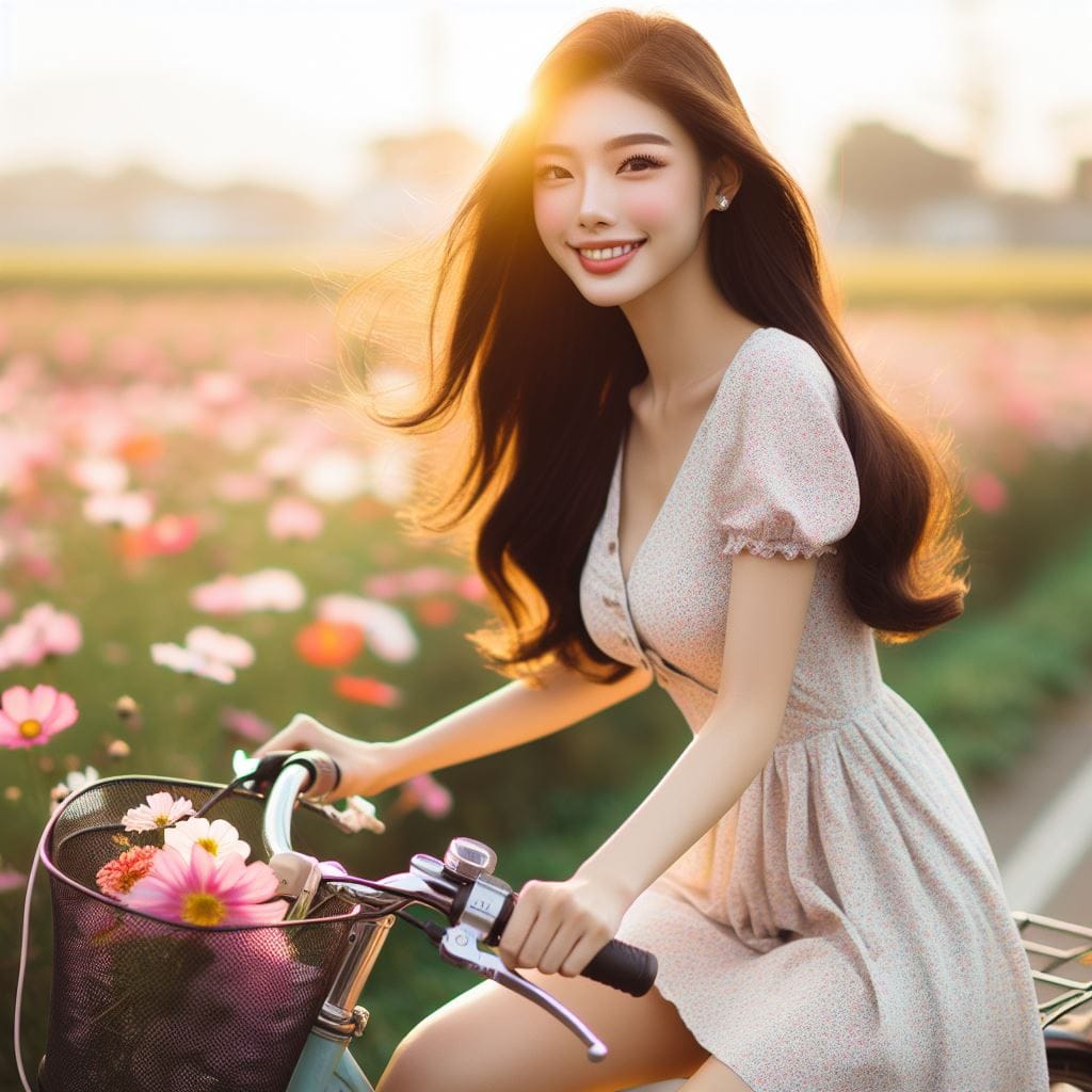 It was fun to ride my bike around the countryside early in the morning.
